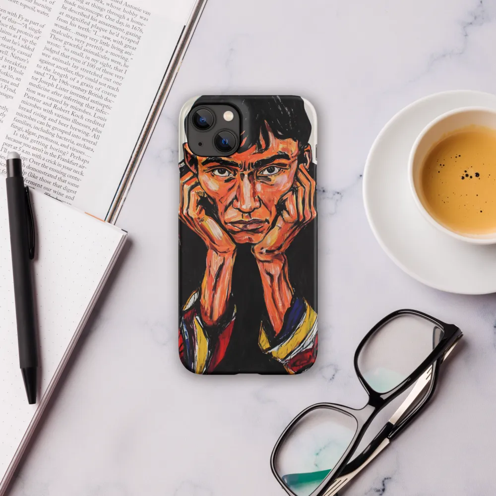 Contemplative Intensity: An Expressionist Portrait