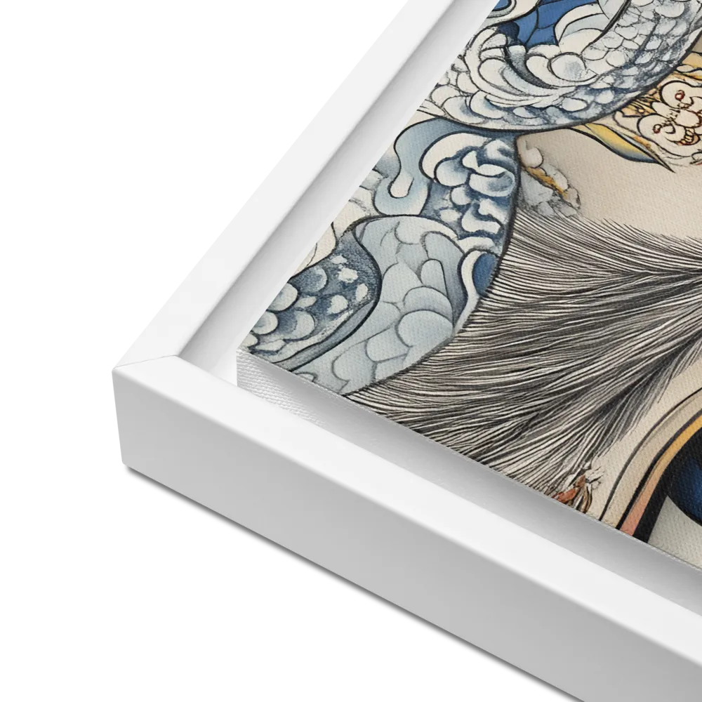 Guardian of Dreams | Canvas with White Frame | 16″×16″