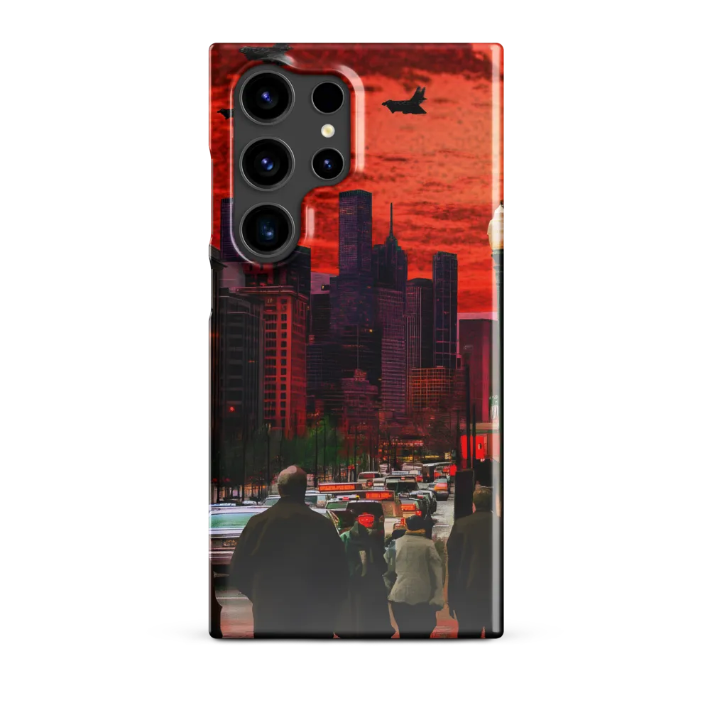 Urban Reverie: Stratospheric Shadows | Phone Case |  S24 Ultra | Snap Case | Glossy