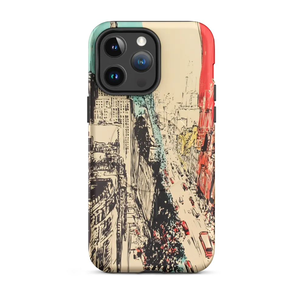 Dynamic Urban Symphony | Phone Case |  14 Pro Max | MagSafe® Tough Case | Matte