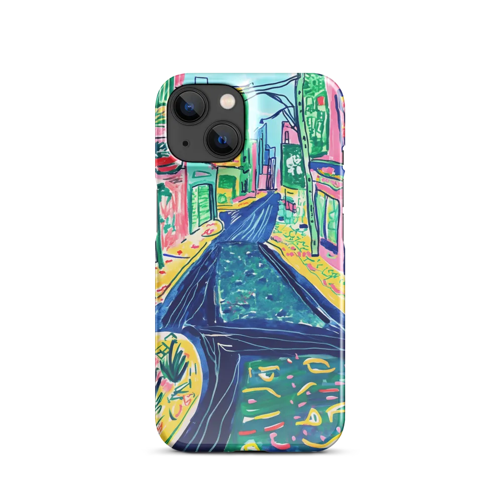 Dreamy Street in Vibrant Hues