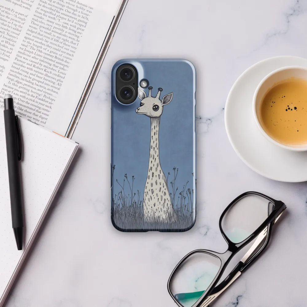 Whimsical Giraffe in Blue
