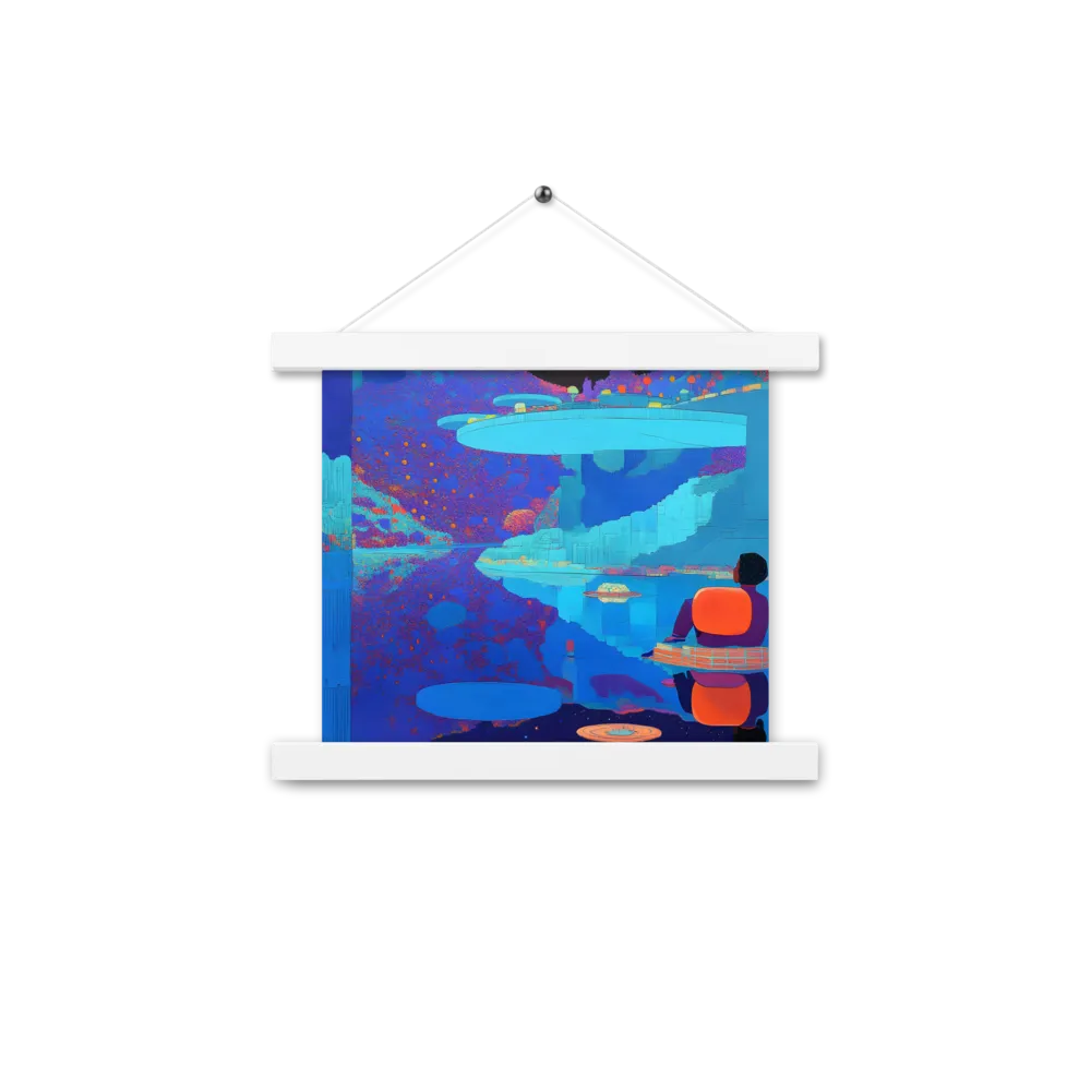 Reflections of Serenity | Poster With White Wood Hanger | 10″×10″