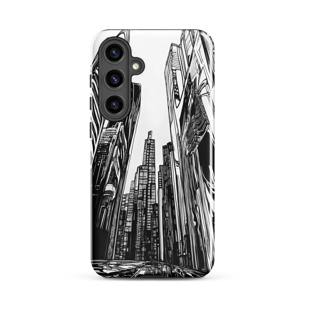 Urban Echoes: A Line Art Journey
