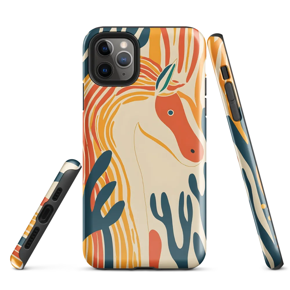 Whimsical Unicorn in a Lush Landscape | Phone Case |  11 Pro Max | Tough Case | Glossy