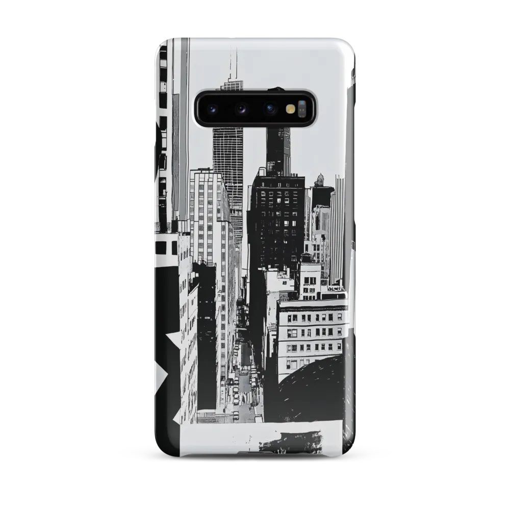 Urban Monochrome: A Contemporary Cityscape | Phone Case |  S10 Plus | Snap Case | Glossy