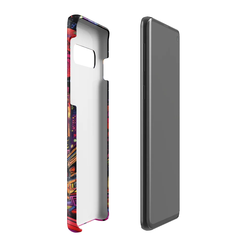 Journey into the Neon Cosmos | Phone Case |  S10 Plus | Snap Case | Glossy