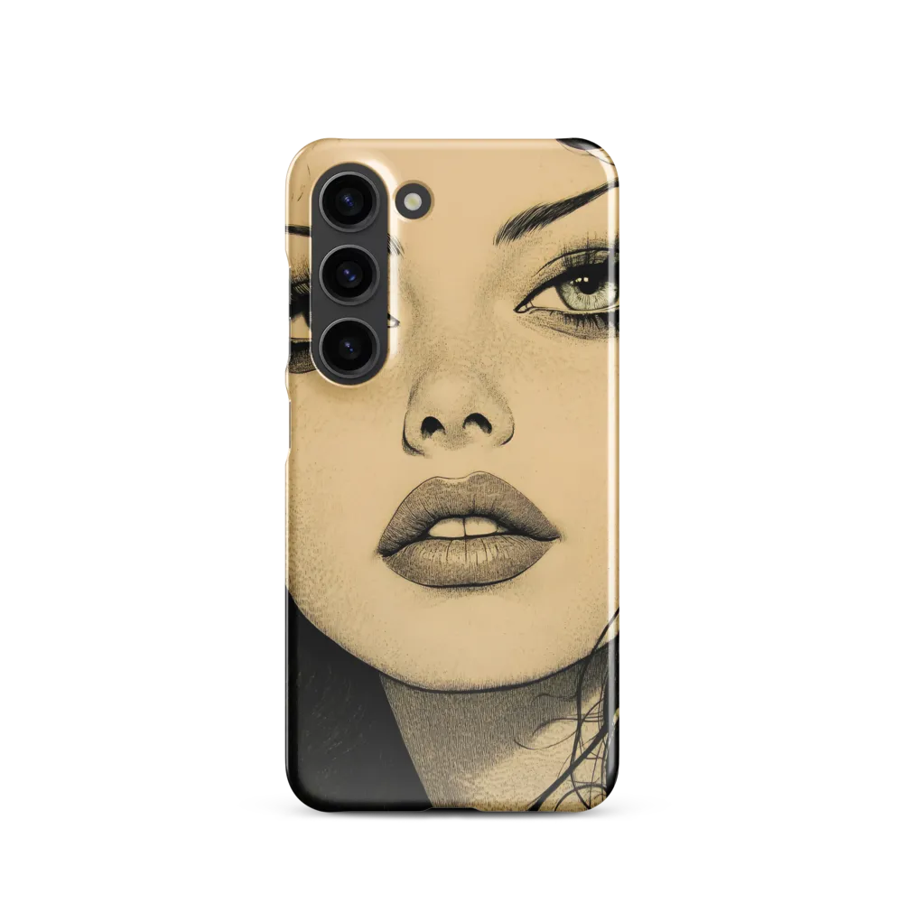 Enigmatic Gaze | Phone Case |  S23 | Snap Case | Glossy