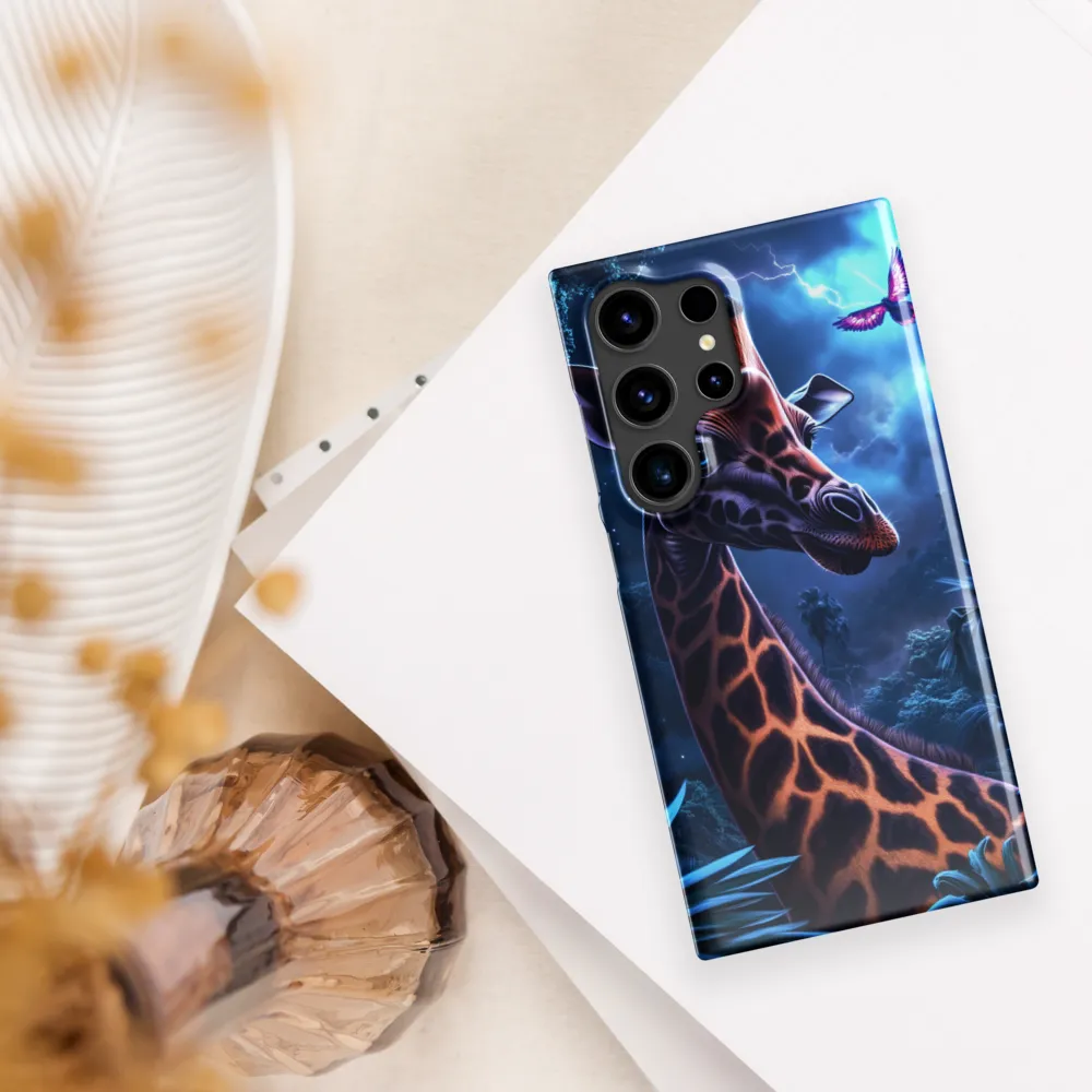 Mystical Giraffe in Twilight Jungle