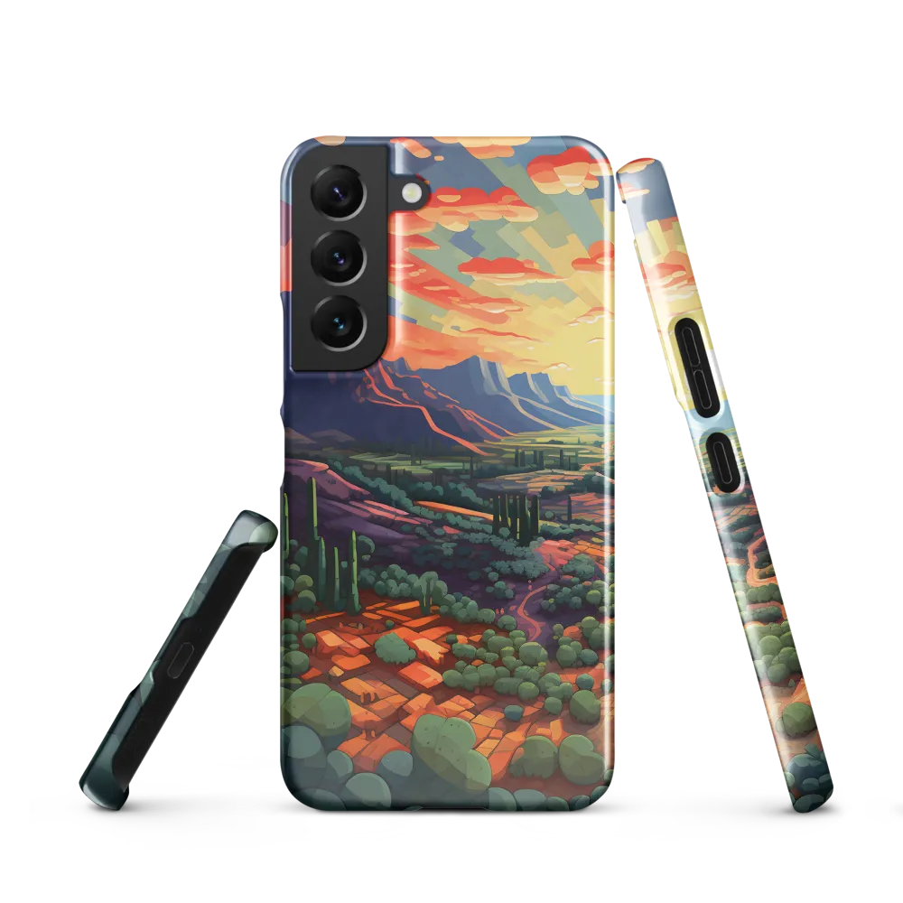 Desert Serenity at Dusk | Phone Case |  S22 | Snap Case | Glossy