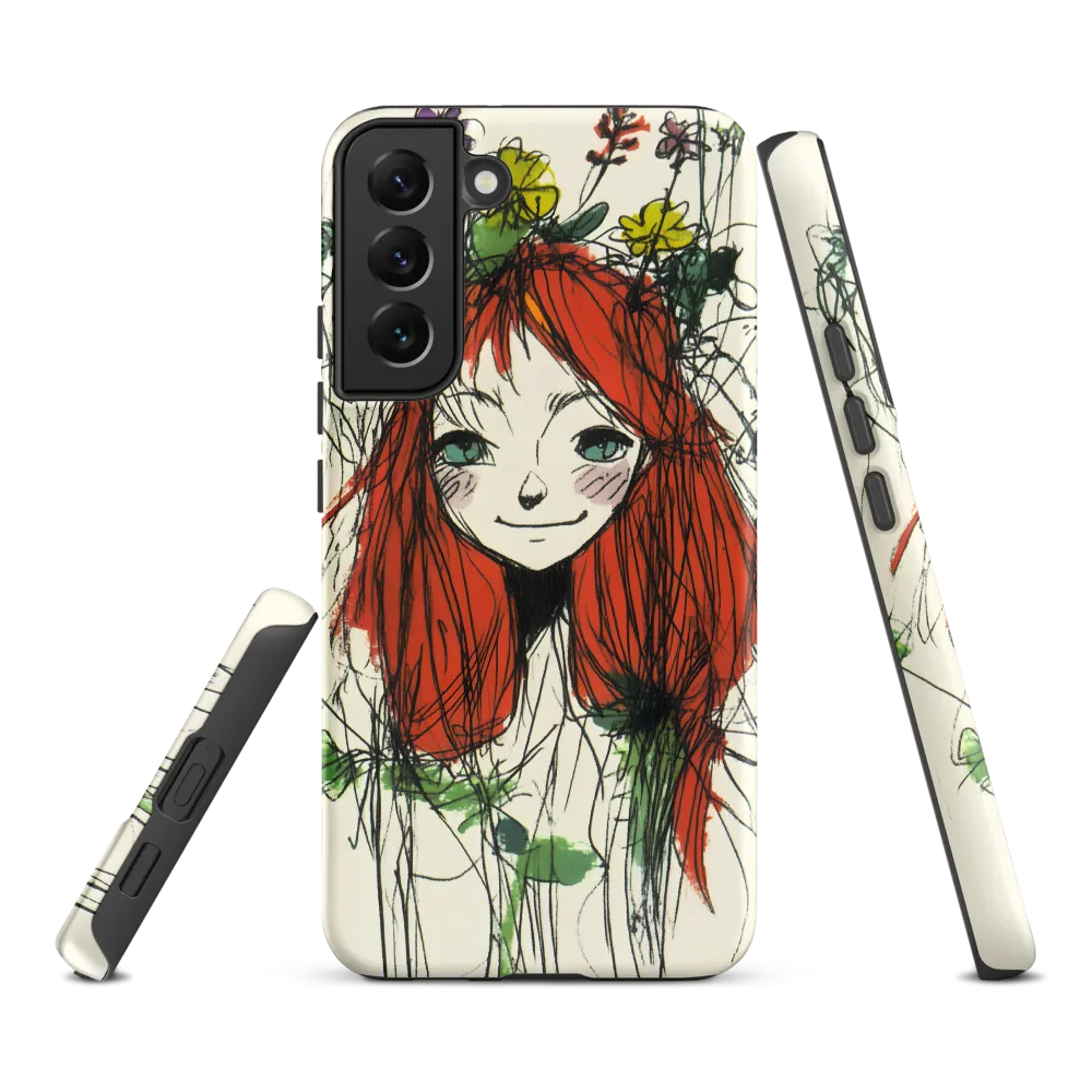 Whimsical Floral Portrait