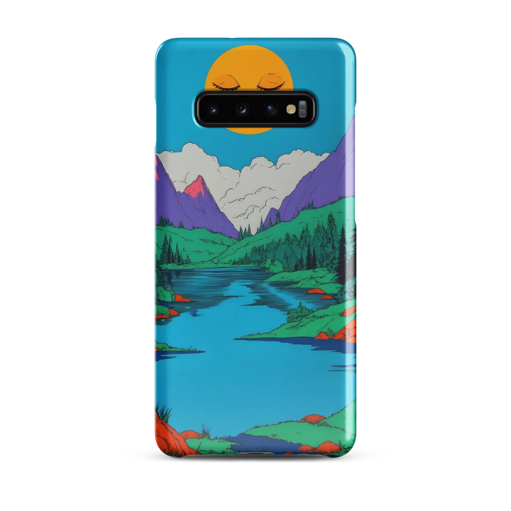 Whimsical Serenity in Vibrant Colors | Phone Case |  S10 Plus | Snap Case | Glossy