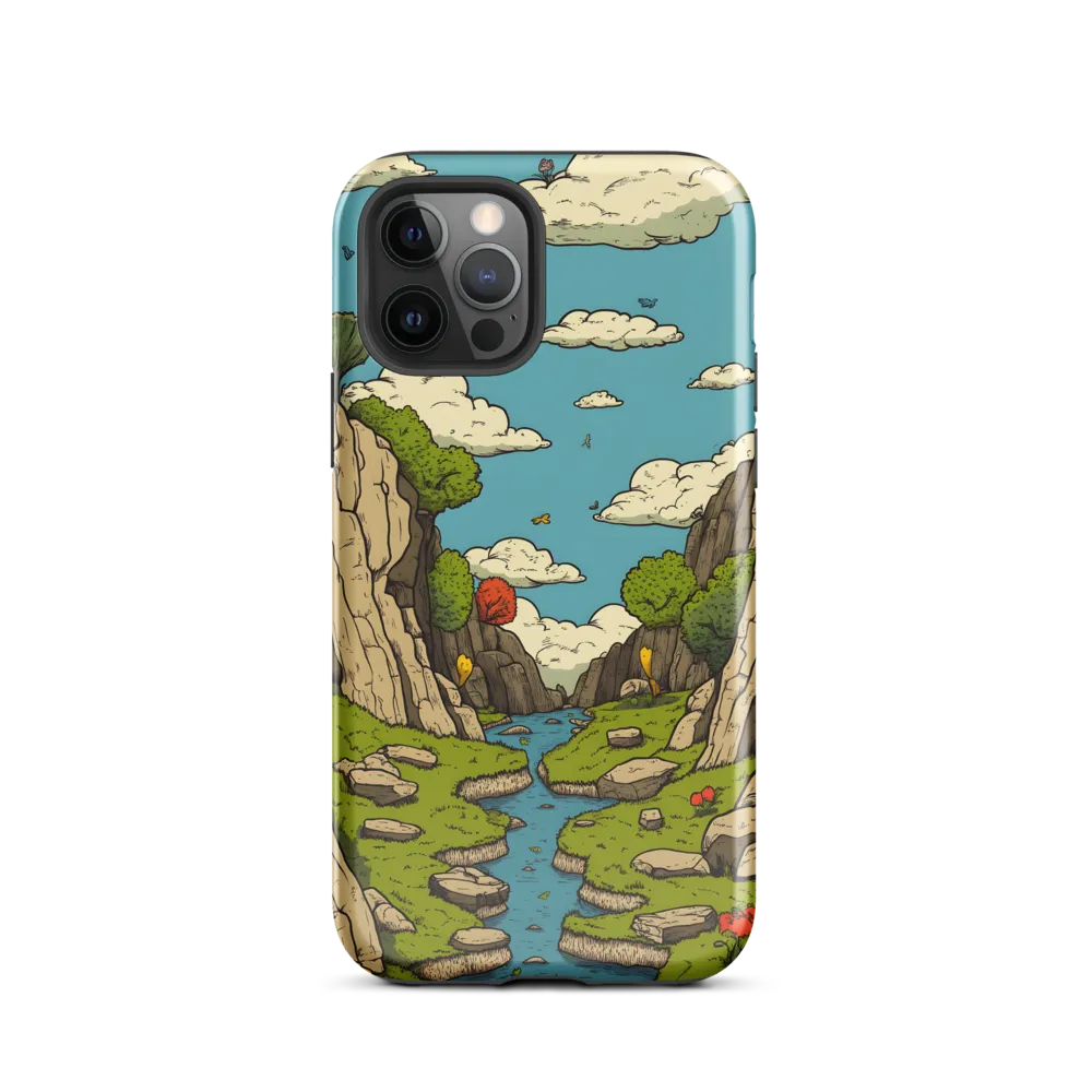 Whimsical Serenity: A Canyon Landscape