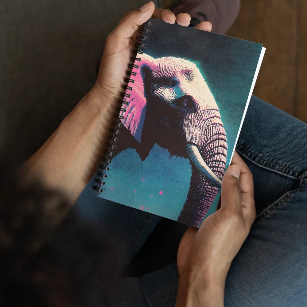 The Elephant in Neon | Spiral Notebook