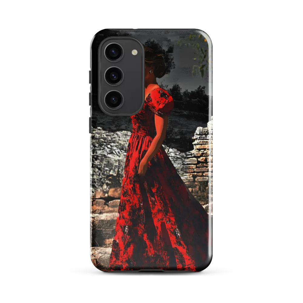 Elegance in Red | Phone Case |  S23 Plus | Tough Case | Glossy
