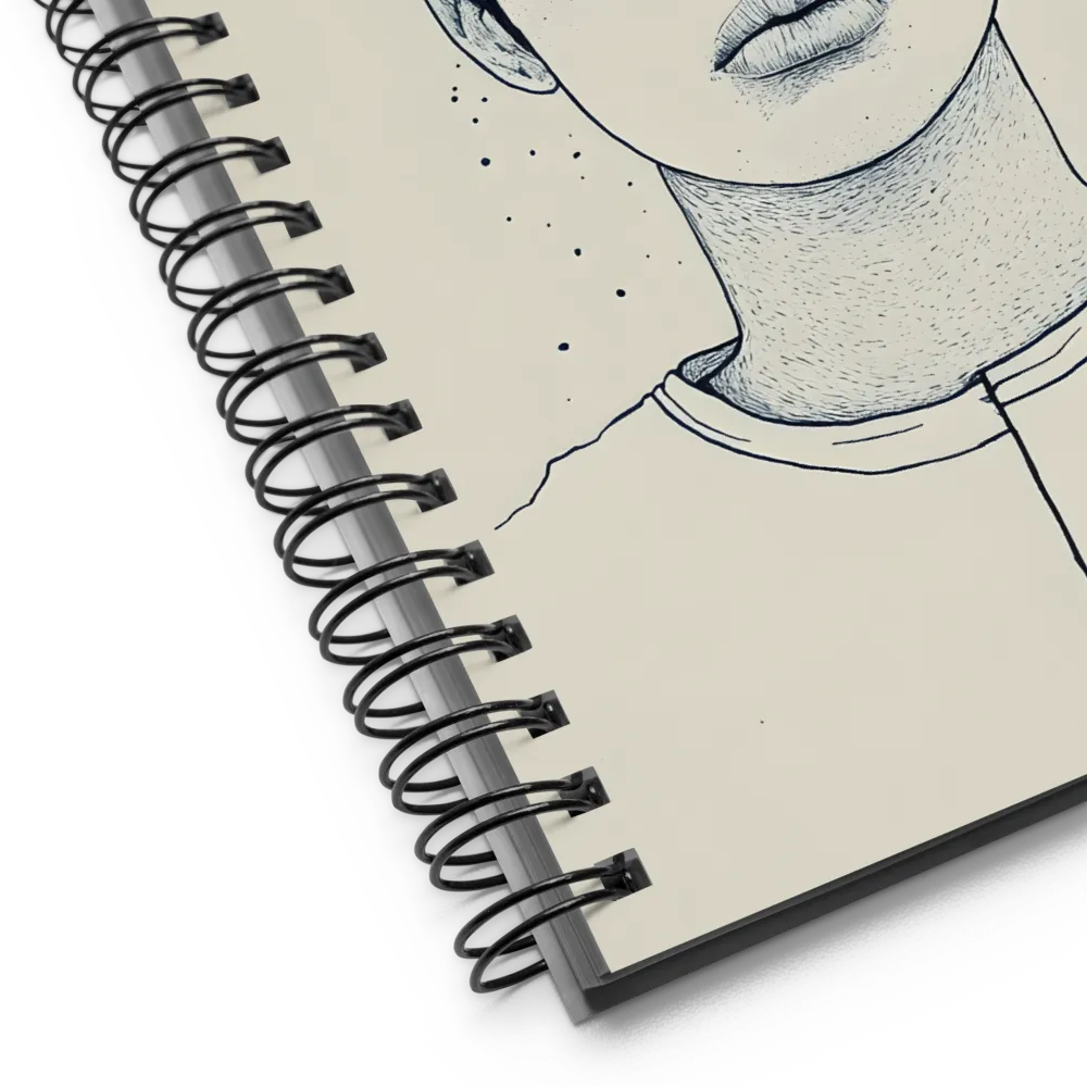 Embodying Serenity: A Contemporary Portrait | Spiral Notebook