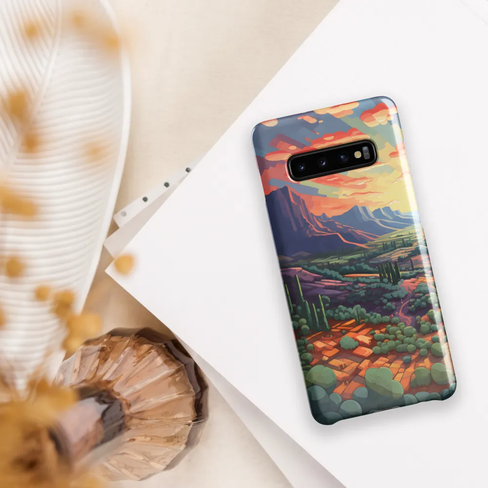 Desert Serenity at Dusk | Phone Case |  S10 Plus | Snap Case | Glossy