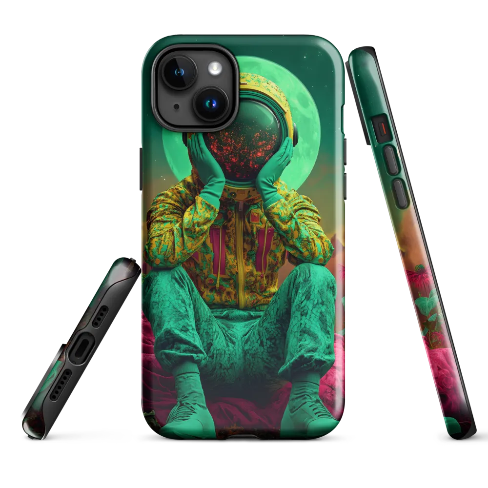 Cosmic Reflection: An Astronaut's Journey | Phone Case |  15 Plus | Tough Case | Glossy