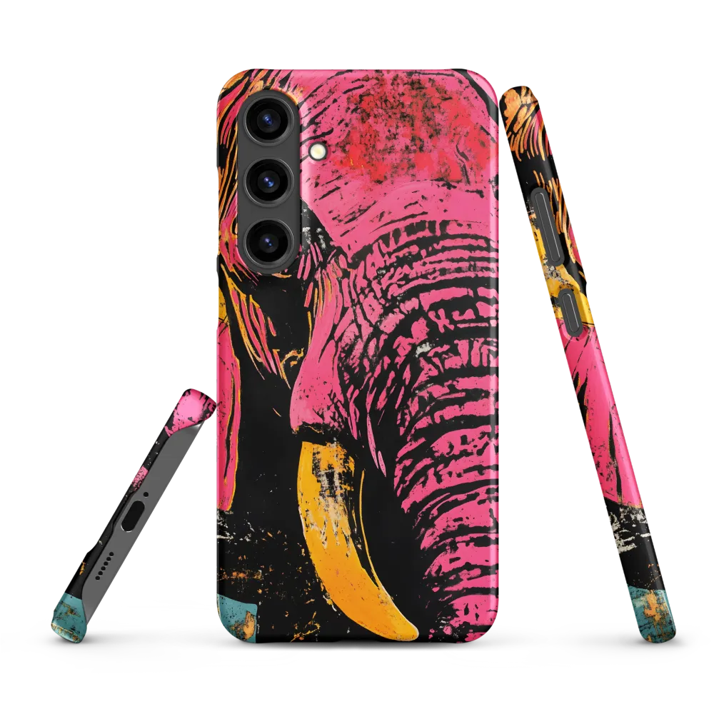 Bold Encounter: The Vibrant Elephant | Phone Case |  S24 Plus | Snap Case | Matte
