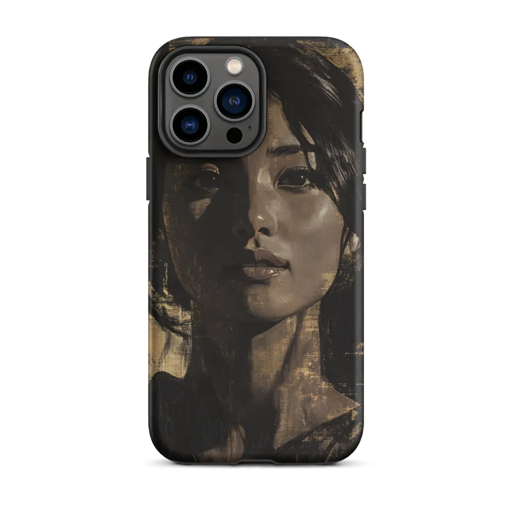 Golden Gaze: A Contemporary Portrait