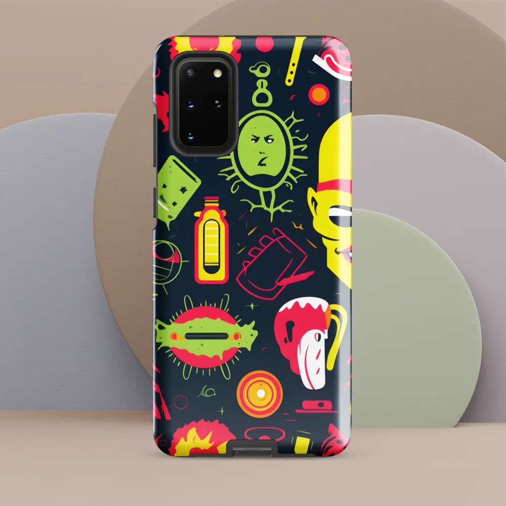 Neon Revelry: A Quirky Exploration of Modern Pop Art