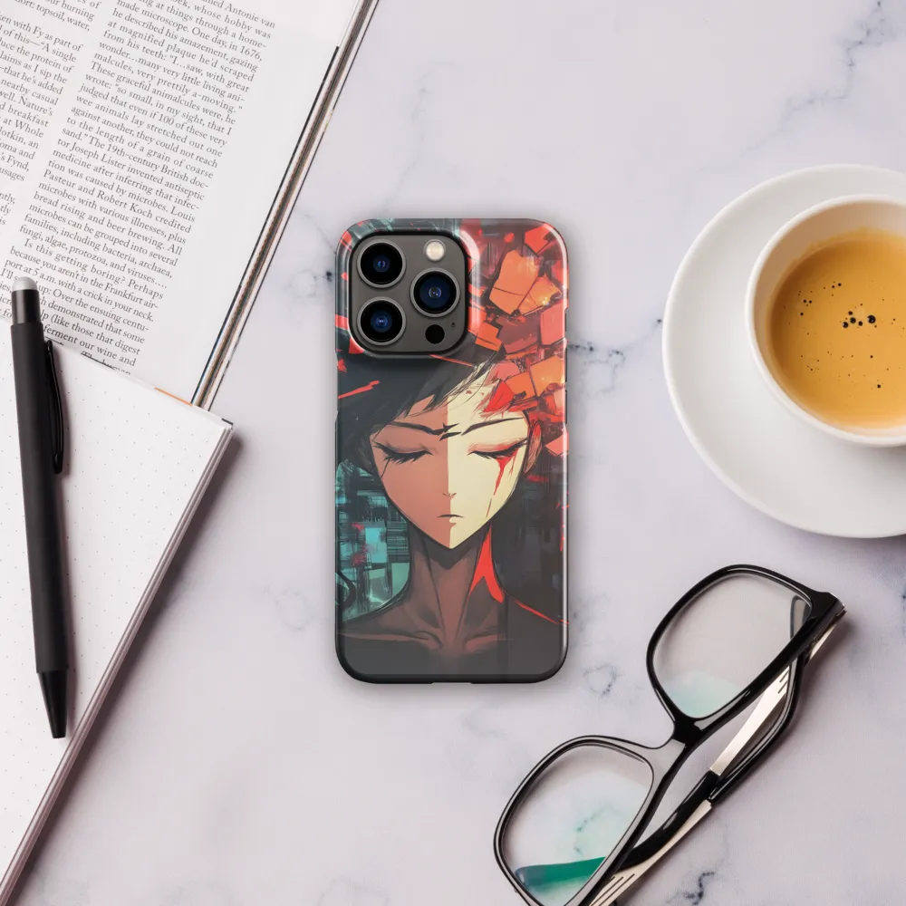 Fragmented Mind: The Silent Struggle | Phone Case |  13 Pro | Snap Case | Glossy
