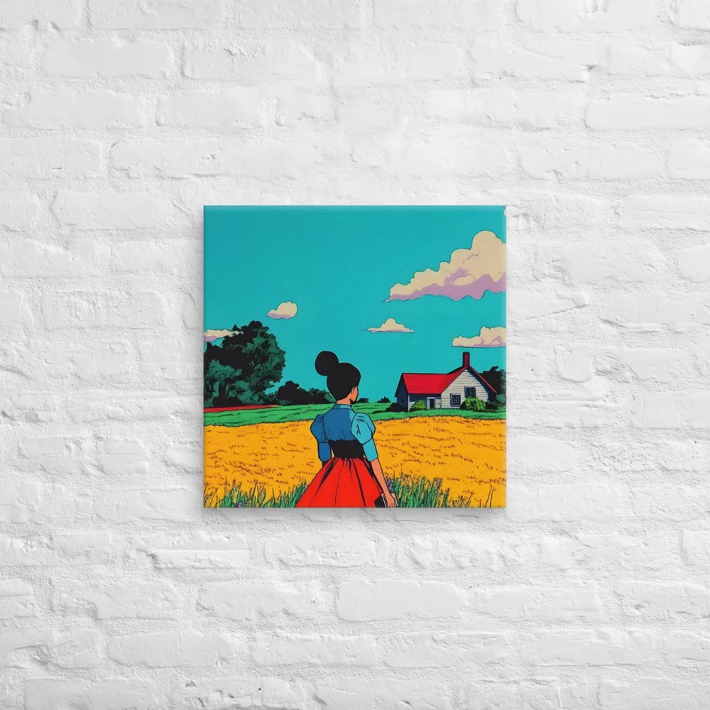 Whispers of a Sunlit Meadow | Canvas | 20″×20″