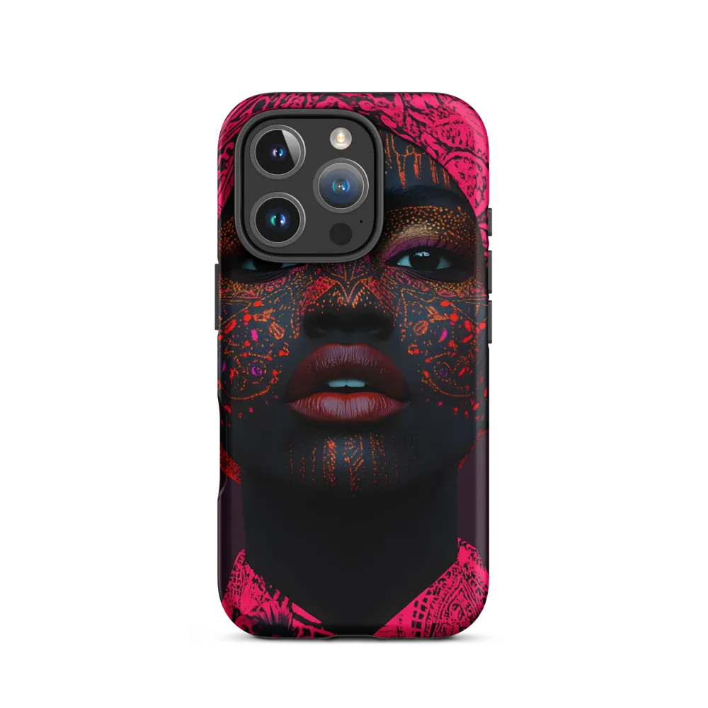 Neon Adornments: A Portrait of Cultural Expression