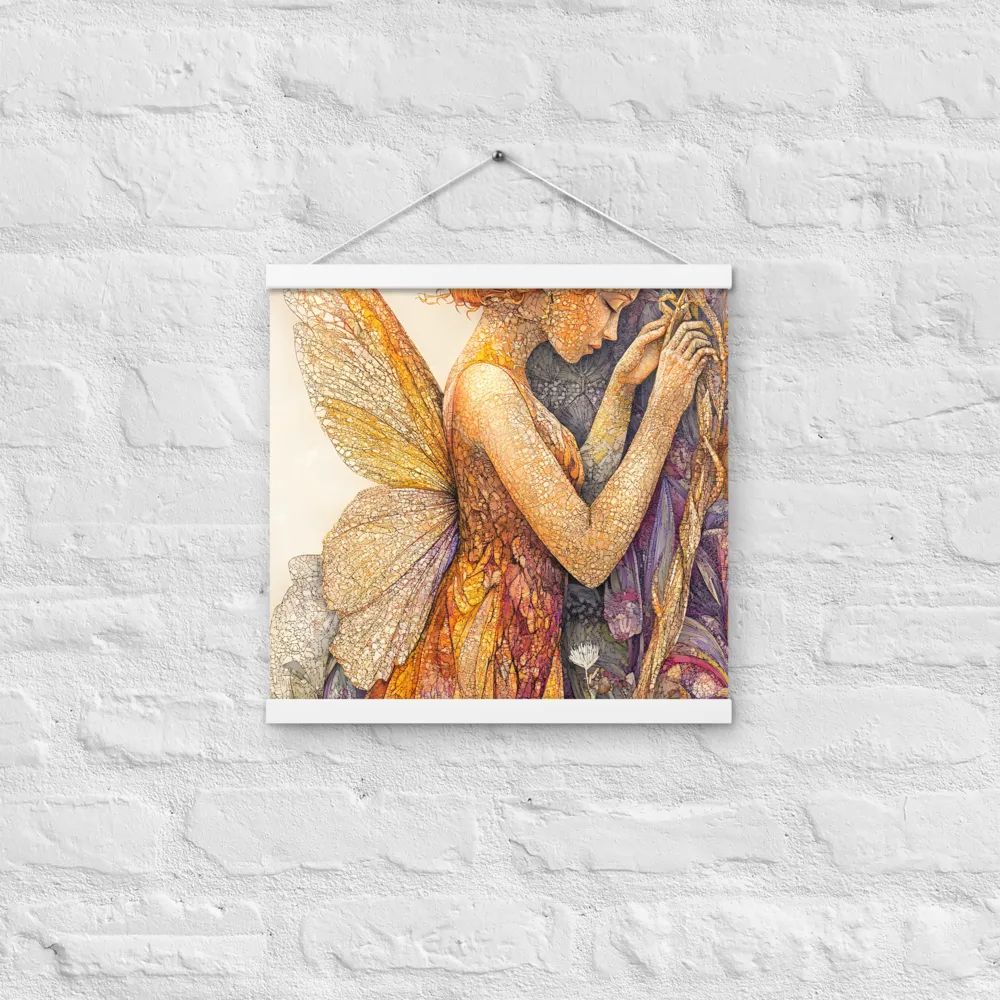 Whispers of the Frosted Meadow | Poster With White Wood Hanger | 16″×16″