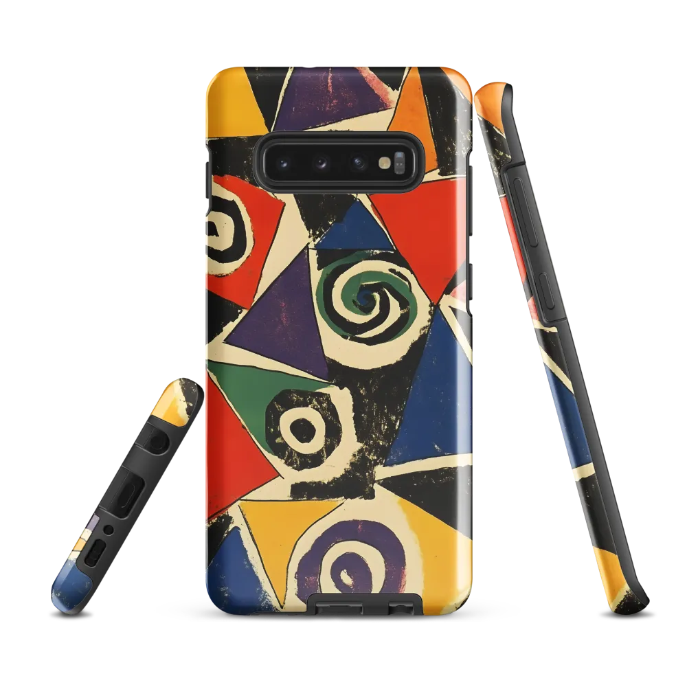 Dynamic Geometric Abstraction | Phone Case |  S10 Plus | Tough Case | Glossy