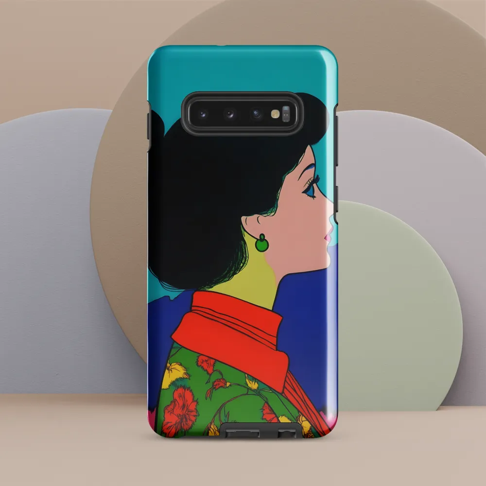 Whispers of Color: A Pop Art Portrait | Phone Case |  S10 Plus | Tough Case | Glossy