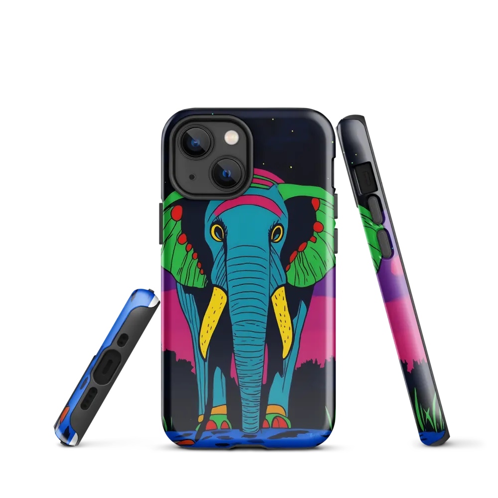 Whimsical Majesty: The Vibrant Elephant