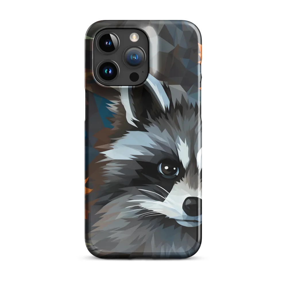Whispers of Autumn: The Raccoon's Gaze | Phone Case |  15 Pro Max | Snap Case | Glossy