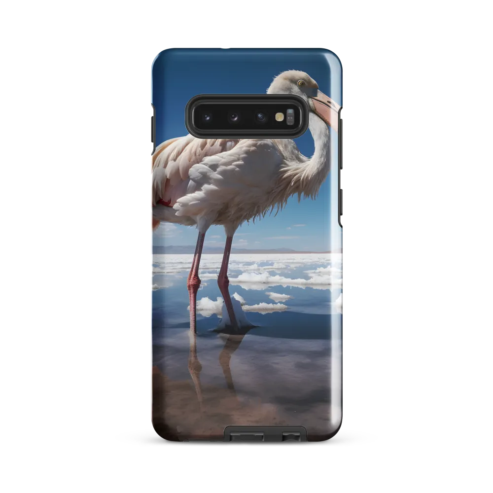 Graceful Solitude of a Flamingo | Phone Case |  S10 Plus | Tough Case | Glossy