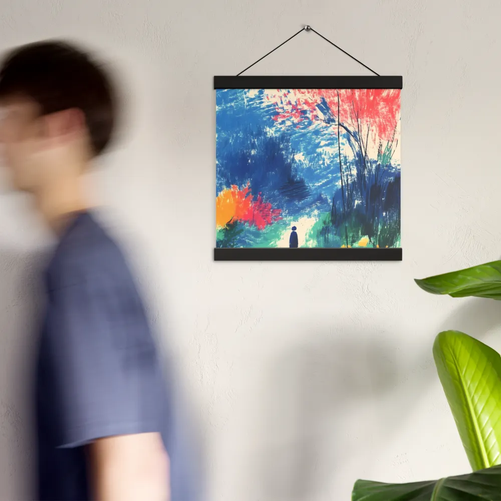 Whispers of Tranquility | Poster With Black Wood Hanger | 12″×12″