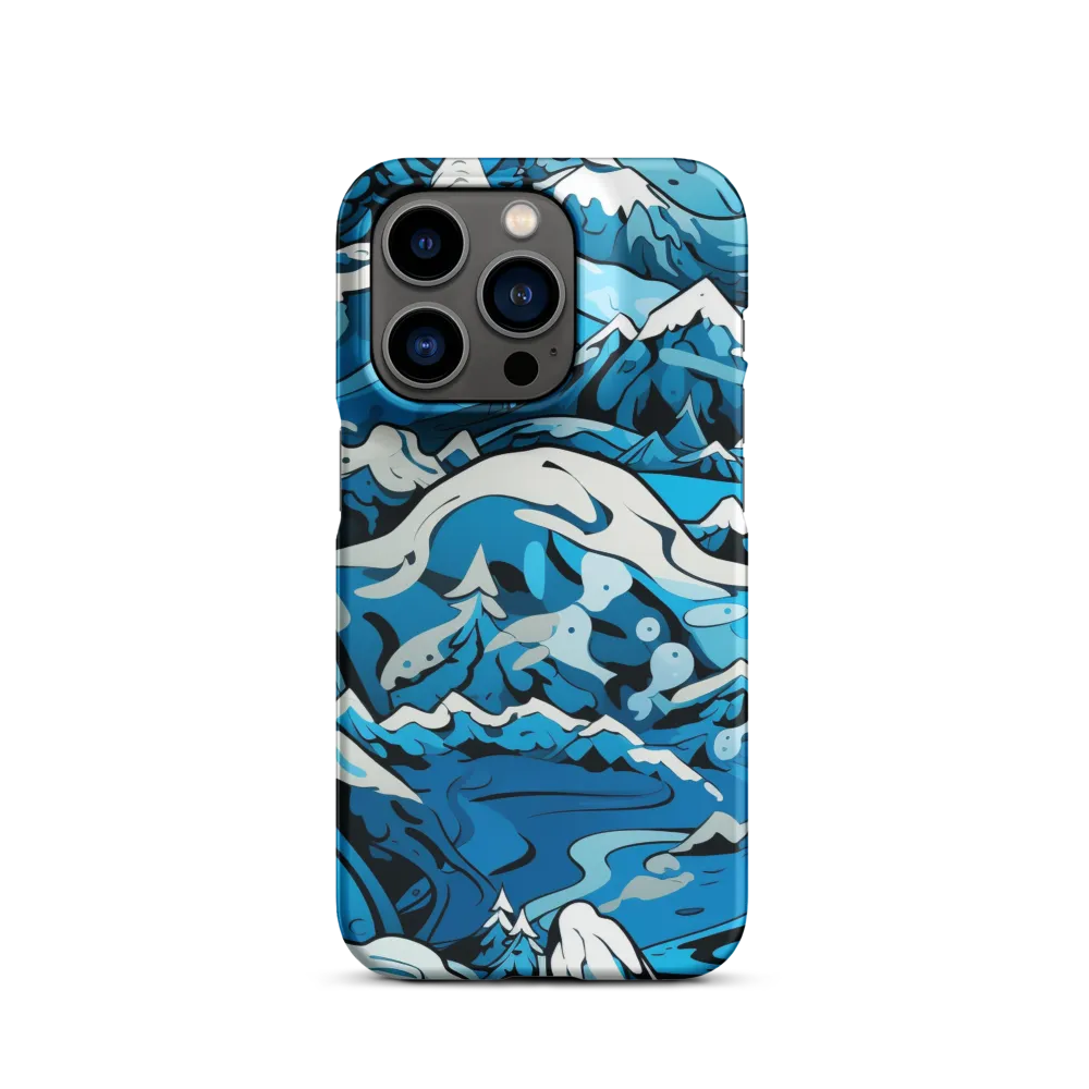 Frozen Harmony: A Blue Mountain Odyssey | Phone Case |  14 Pro | Snap Case | Matte