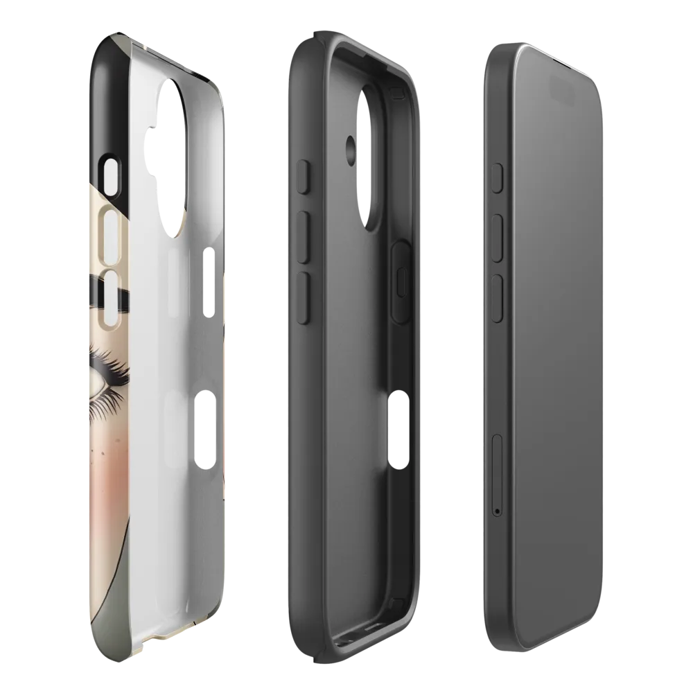 Serenity Captured: A Modern Portrait | Phone Case |  16 | Tough Case | Glossy