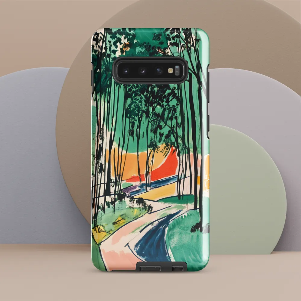 Winding Path Through the Forest | Phone Case |  S10 Plus | Tough Case | Glossy