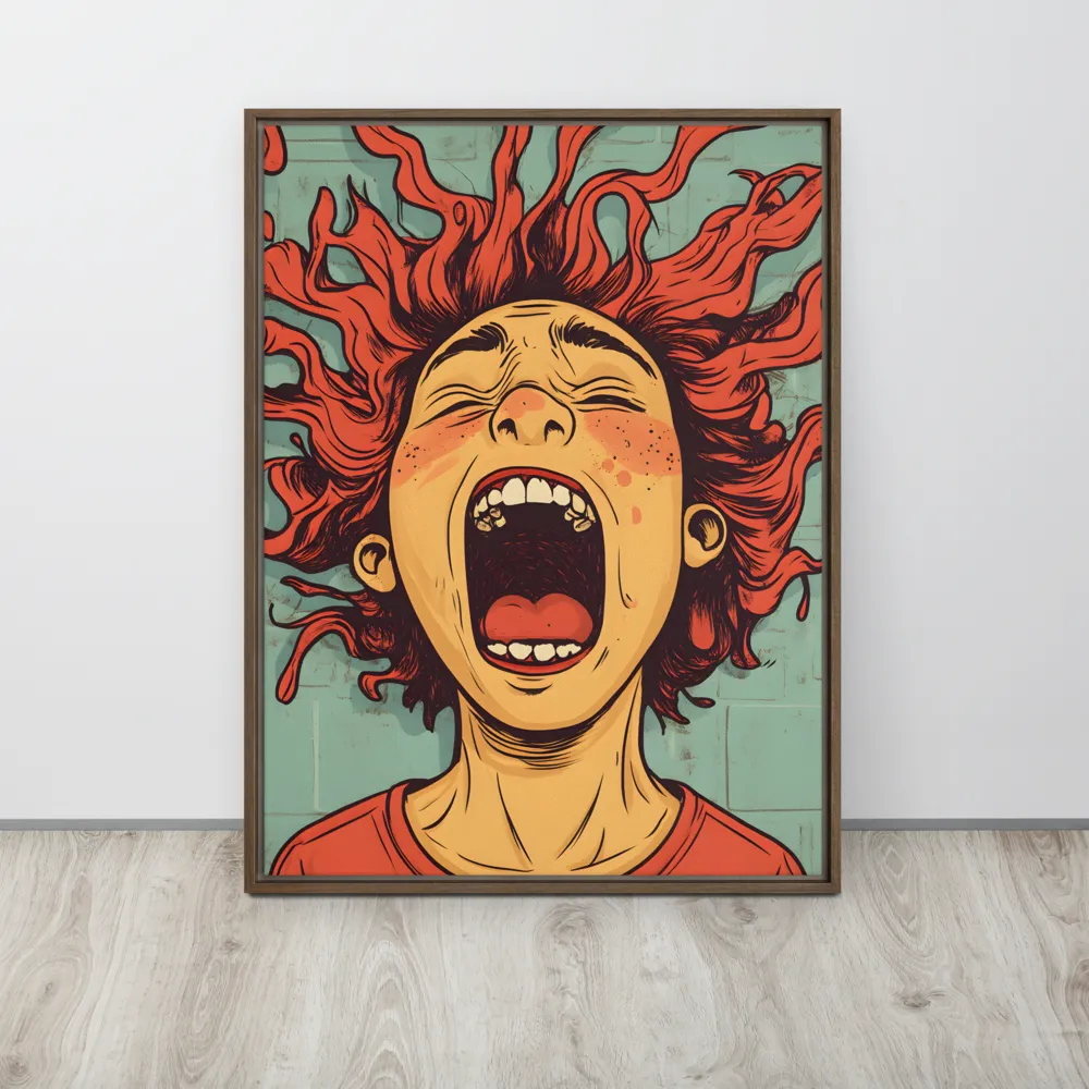 Fury Unleashed | Canvas with Brown Frame | 24″×32″