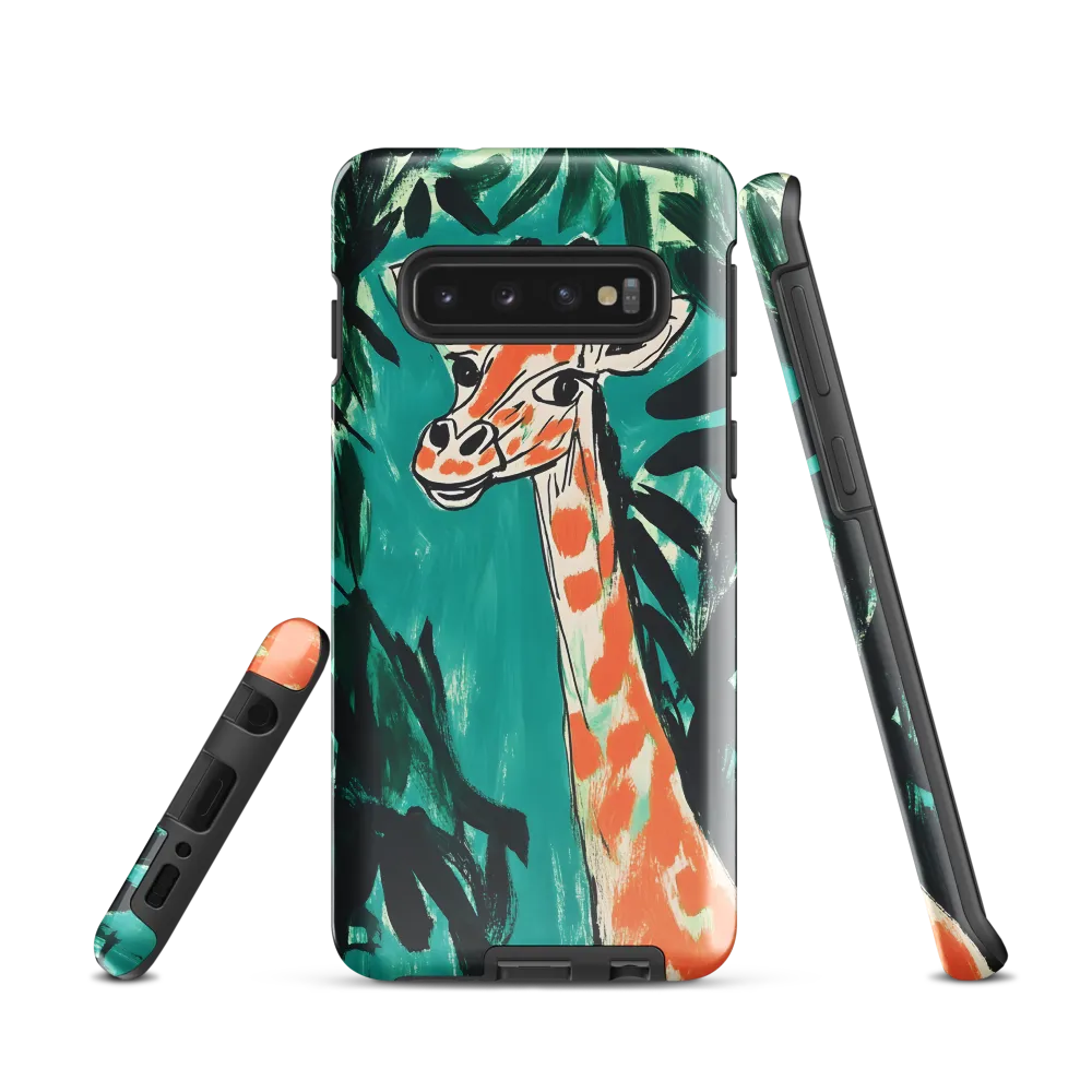 Curious Giraffe in Lush Greenery | Phone Case |  S10 | Tough Case | Glossy