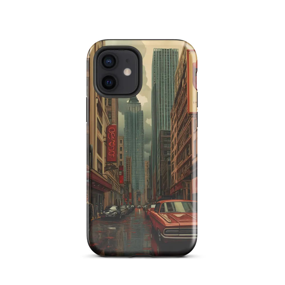 Nostalgic Cityscape: Reflections of a Forgotten Era | Phone Case |  12 | Tough Case | Glossy