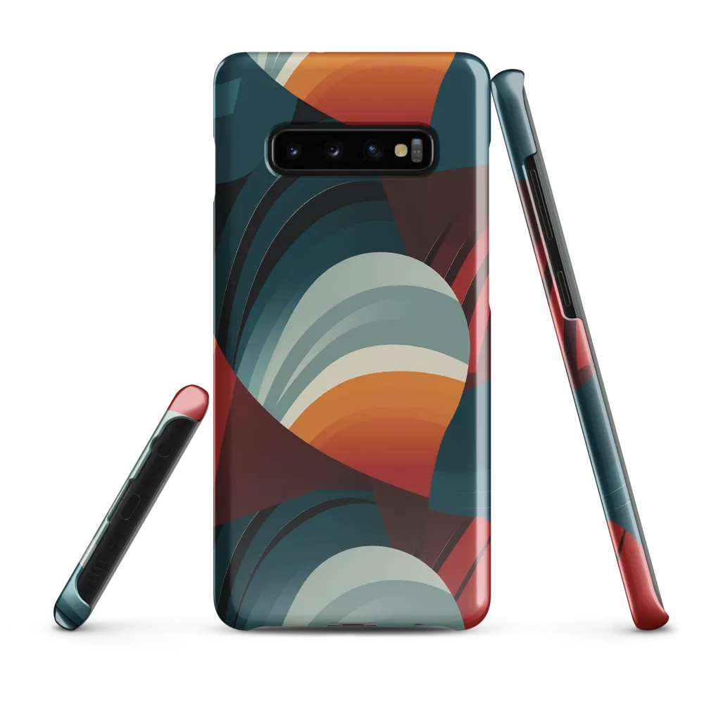 Dynamic Abstractions: A Dance of Forms and Colors | Phone Case |  S10 Plus | Snap Case | Glossy