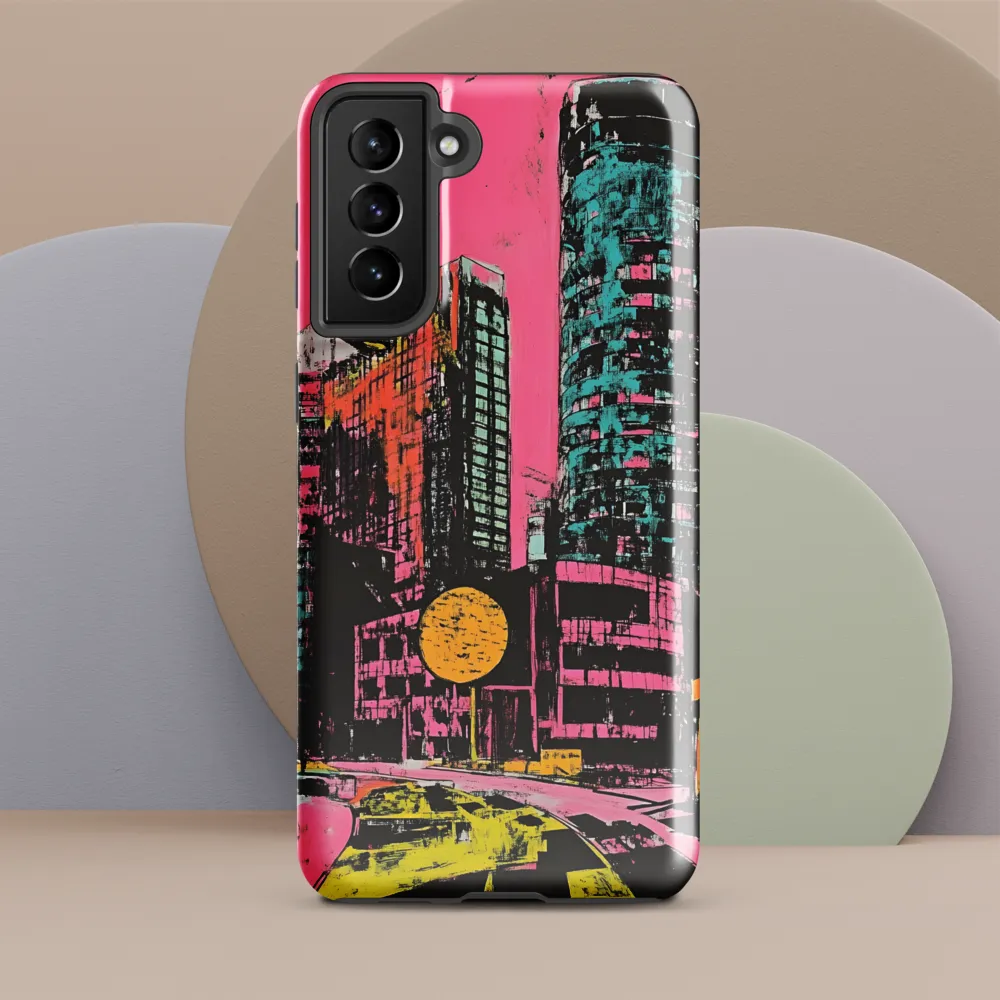 Urban Vibrance: A Kaleidoscope of Colors | Phone Case |  S21 Plus | Tough Case | Glossy