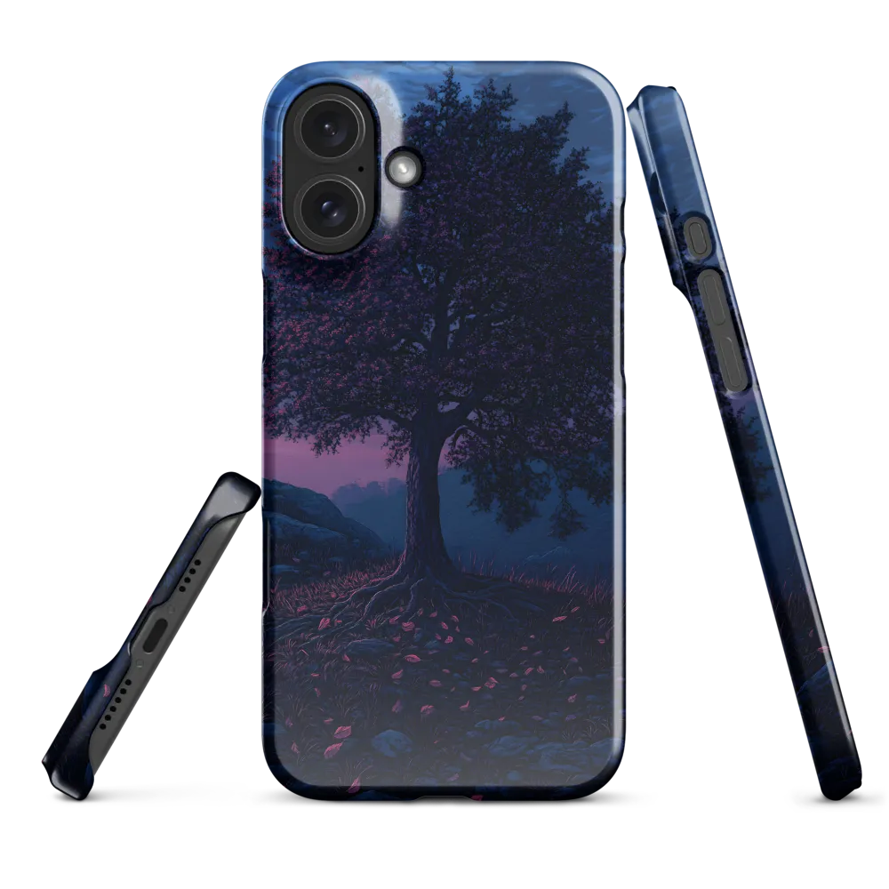 Twilight Oak with Magenta Falling Petals