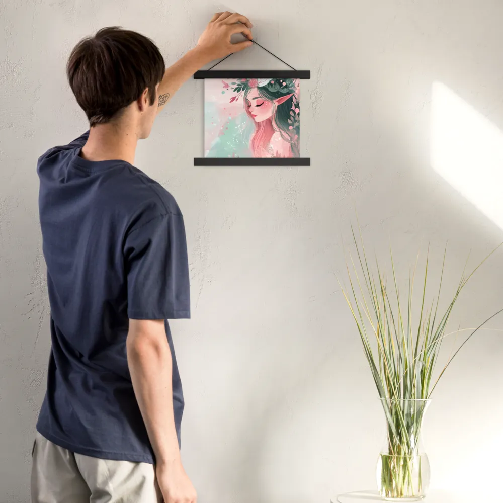 Whispers of Nature | Poster With Black Wood Hanger | 10″×10″