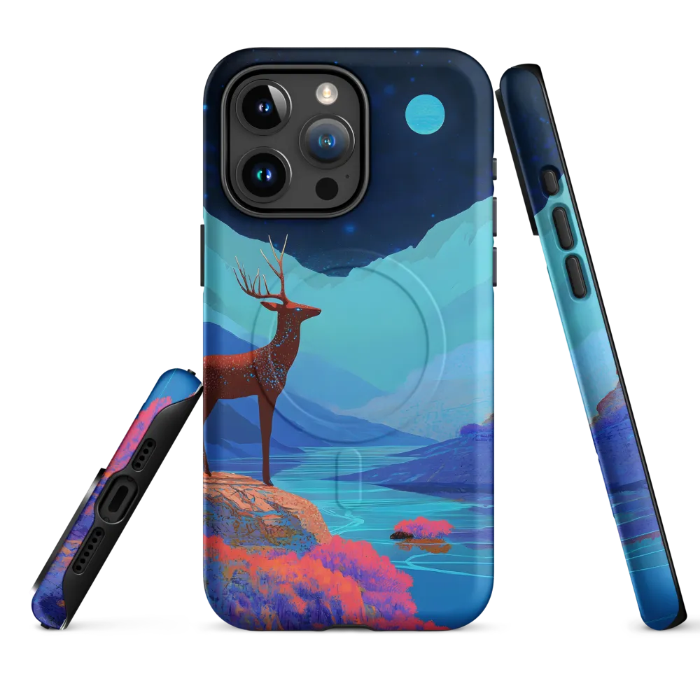 Cosmic Serenity: The Starlit Stag | Phone Case |  15 Pro Max | MagSafe® Tough Case | Matte