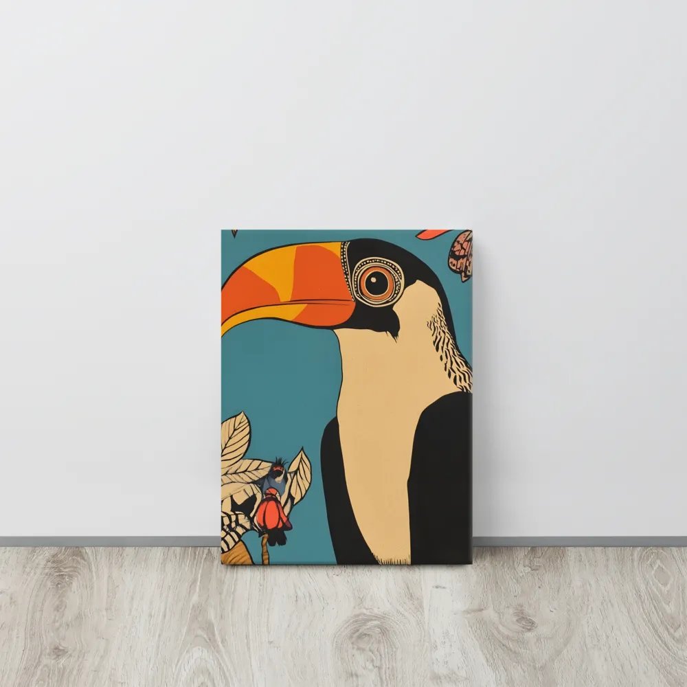 Tropical Majesty: The Toucan at Rest | Canvas | 12″×16″