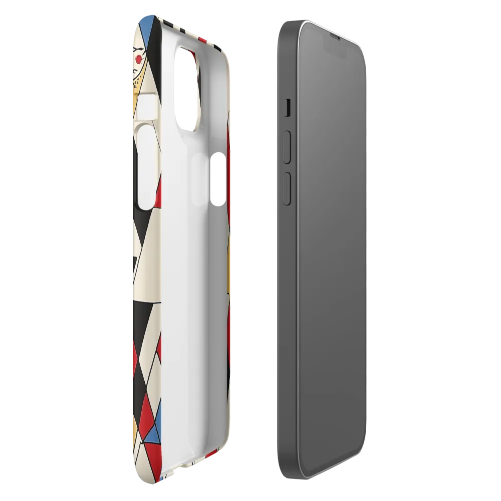 Dynamic Geometric Symphony | Phone Case |  14 Plus | Snap Case | Matte