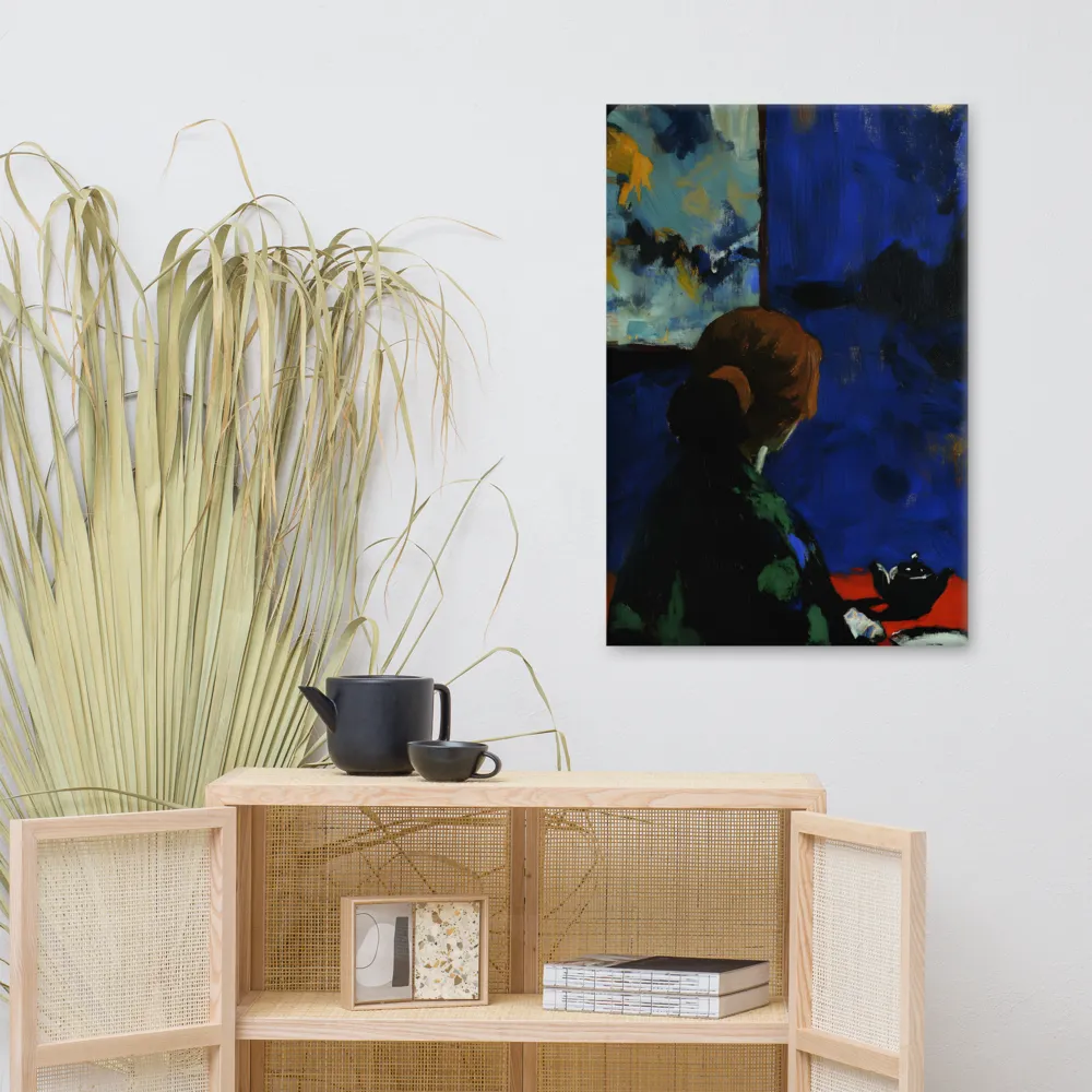 Contemplation Under the Night Sky | Canvas | 24″×36″