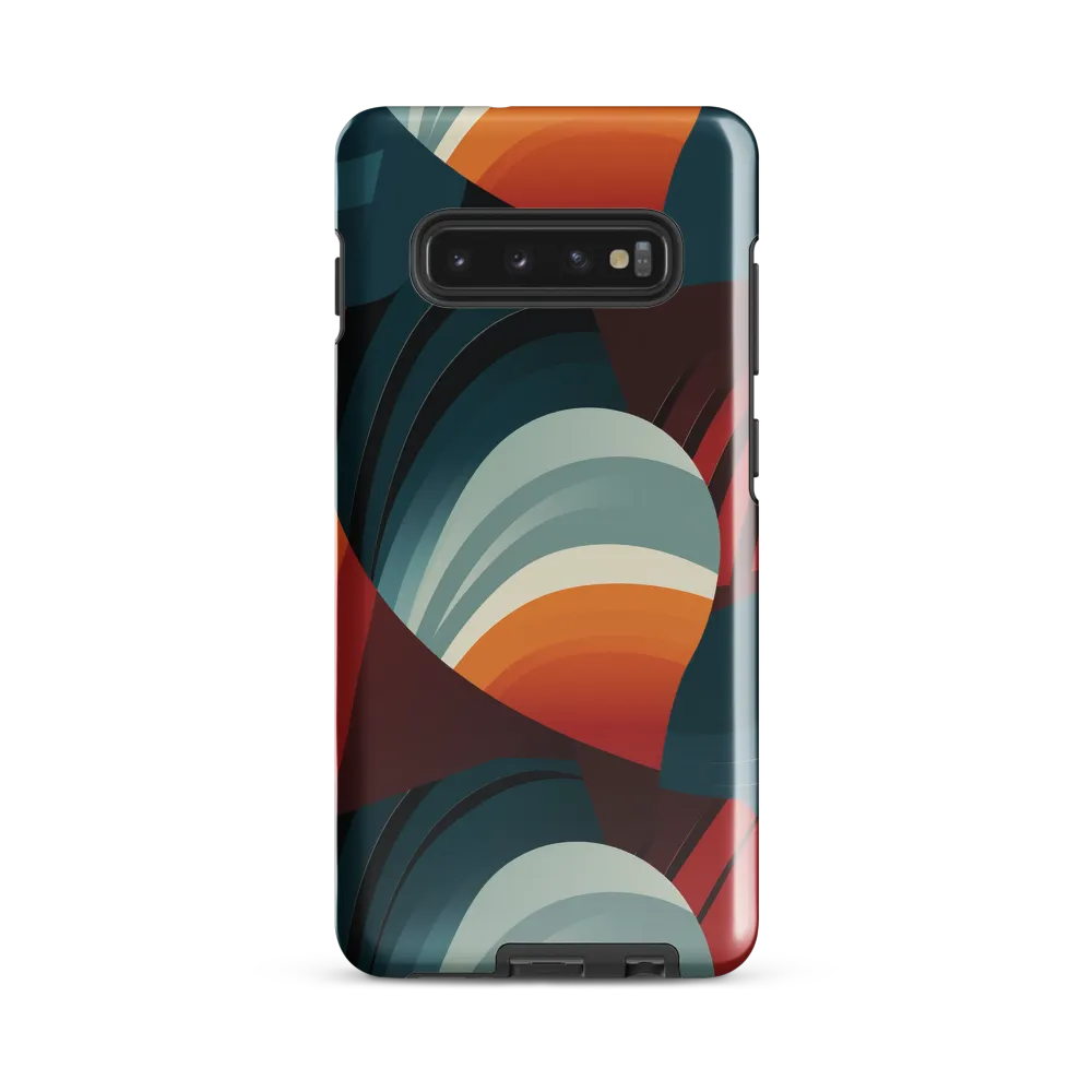 Dynamic Abstractions: A Dance of Forms and Colors | Phone Case |  S10 Plus | Tough Case | Glossy